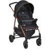 Carrinho de Bebê Passeio Reclinavel Nascimento Até 15 Kg Ecco Burigotto Preto Cobre - 1