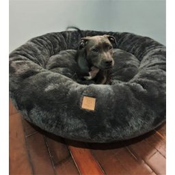 Cama Nuvem G 70x70:Cinza Escuro Pelúcia - 3