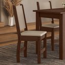 Ver imagem 4 de Kit 4 Cadeiras de Jantar Clara MDF Courino Bege Pallazio