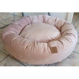 Cama Nuvem G 70x70:Rose Gold Veludo - 1