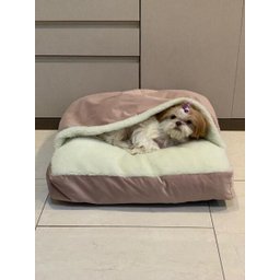 Cama Cave XG 100x100:Rose gold com marfim quadrada - 3