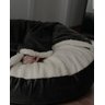 Cama Cave XG 100x100:Cinza com marfim redonda - 3