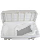 Ver imagem 3 de Kit Banheira de Bebê com Trocador Suporte Redutor de Assento Saboneteira Millenia + Burigotto - Bran