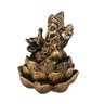 Combo Incensário Cascata Ganesha Flor de Lótus 10cm + Incenso Cone Canela Mandala de Luz Artesanal - 4