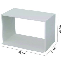 Nicho Microondas 100% MDF Branco - 2