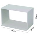 Ver imagem 2 de Nicho Microondas 100% MDF Branco