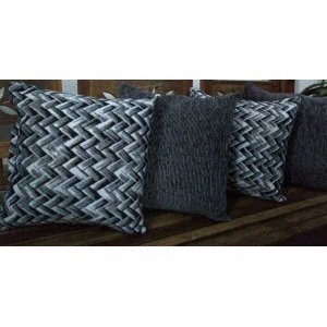 Kit 4 Capas de Almofadas Decorativas Jacquard/Chenille