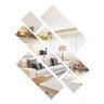 Espelho Decorativo Stripes - Prata - 1