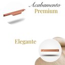 Ver imagem 2 de Kit 30 Puxador Wave Cava para Porta Gaveta de Alumínio 200mm - Cobre
