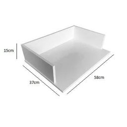 Suporte Microondas Nicho Prateleira 58x15x37 Branco - 6
