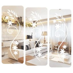 Espelho Decorativo Folhagem Ornamental - Prata - 2