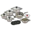 Ver imagem 1 de Conjunto de Panelas Aço Inox Cirúrgico Desing Alemão Importada