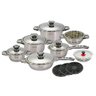 Conjunto de Panelas Aço Inox Cirúrgico Desing Alemão Importada - 2