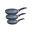 Ver imagem 1 de Jogo de Frigideiras 3 Pçs Antiaderentes de Cerâmica e Alumínio - Oikos