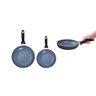 Jogo de Frigideiras 3 Pçs Antiaderentes de Cerâmica e Alumínio - Oikos - 2