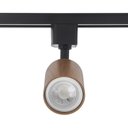 Ver imagem 2 de Spot Direcionável para Trilho Eletrificado Nordecor Holzi Mr16 Gu10 Bivolt Imbuia / Preto 6604