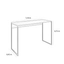 Ver imagem 3 de Mesa de Escritório Escrivaninha Bela com Pés em Metal 1,18m