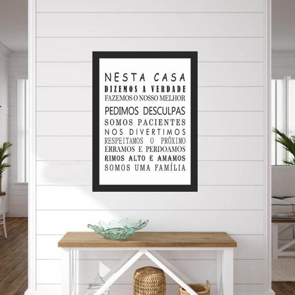 Quadro Decorativo Frases Para Casa - 1