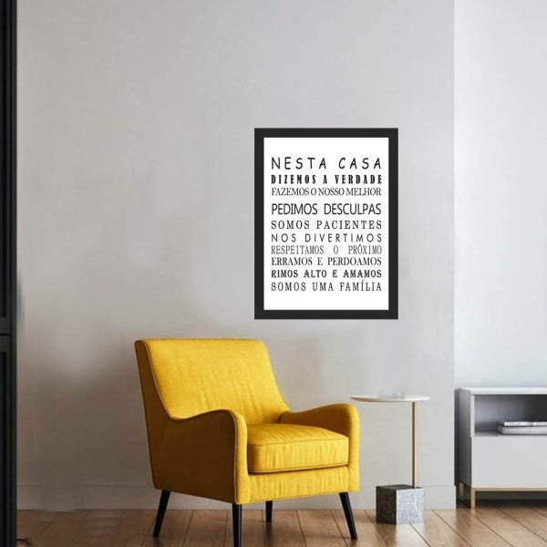 Quadro Decorativo Frases Para Casa - 3