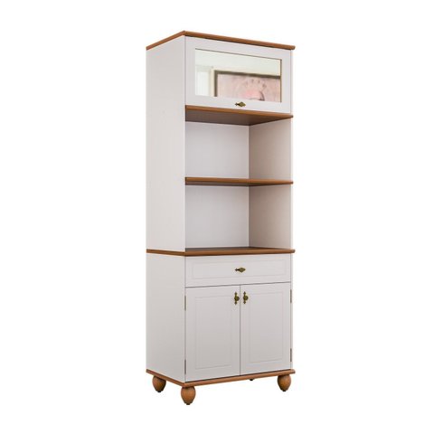 Torre Quente para Cozinha em MDF Joy Branco/Off White