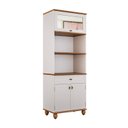 Ver imagem 1 de Torre Quente para Cozinha em MDF Joy Branco/Off White