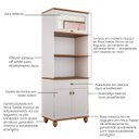 Ver imagem 3 de Torre Quente para Cozinha em MDF Joy Branco/Off White