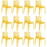 Kit 12 Cadeiras Gruvyer - Amarelo - 1