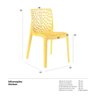 Kit 12 Cadeiras Gruvyer - Amarelo - 10
