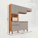 Ver imagem 3 de Cozinha Modulada Barcelona 100% MDF Móveis Home | 11 Portas + 1 Gaveta