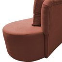 Ver mais imagens de Sofá 3 Lugares Orgânico Curvo Madrid 180cm Bouclé Terracota