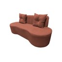 Ver imagem 5 de Sofá 3 Lugares Orgânico Curvo Madrid 180cm Bouclé Terracota