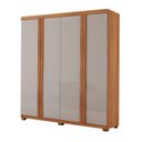 Ver imagem 2 de Guarda Roupa Casal Severo 100% MDF 4 Portas e 2 Gavetas com Pés Yescasa