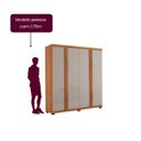 Ver imagem 5 de Guarda Roupa Casal Severo 100% MDF 4 Portas e 2 Gavetas com Pés Yescasa