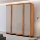 Ver imagem 1 de Guarda Roupa Casal Severo 100% MDF 4 Portas e 2 Gavetas com Pés Yescasa