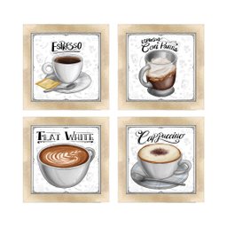 Quadro Decorativo Café Expresso Padaria Cozinha 12x12cm 2 Arte na Arte Café Expresso Padaria Cozinha - 2