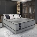 Ver imagem 1 de Cama Box Conjugado Casal com Colchão 138x61x188 Nanofiber Gazin Cr35306 Cinza Claro