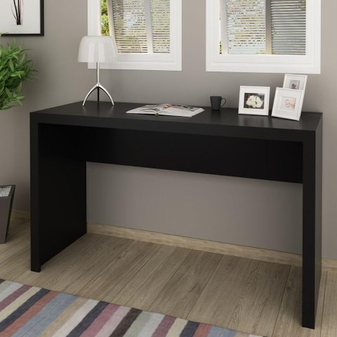 Escrivaninha Mesa para Escritório e Home Office 127x46,5cm Me4135 Tecnomobili Preto