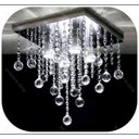 Ver imagem 2 de Lustre para Cozinha, Sala, Quarto, Hall em Cristal Base30x30