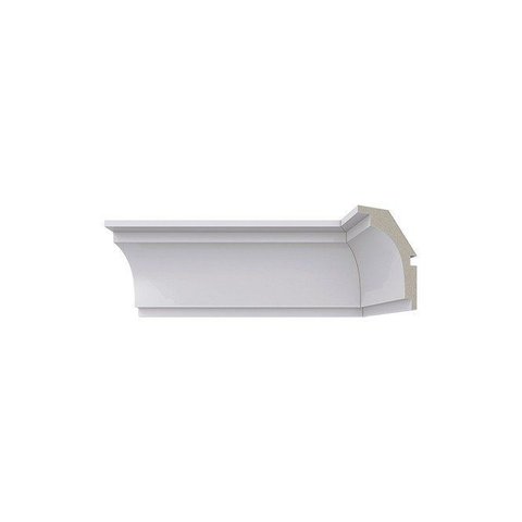 Rodateto de Poliestireno 475 Branco com 7,0cm Santa Luzia