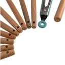 Ver imagem 4 de Kit 12 Pçs Utensílios De Cozinha Silicone Espátula Pão Duro Pincel Colher Batedor Concha