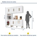 Ver imagem 3 de Cozinha Completa 4 Peças 10 Portas 2 Gavetas com Fruteira Lorena
