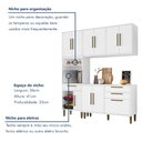Ver imagem 7 de Cozinha Completa 4 Peças 10 Portas 2 Gavetas com Fruteira Lorena