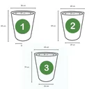Ver imagem 4 de Kit 3 Vasos para Plantas Sala e Jardim Damasco Azul