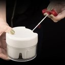 Ver imagem 5 de Mini Processador Triturador Manual 2 Lâminas Inox Livon