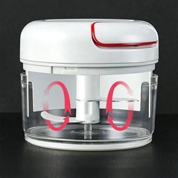 Mini Processador Triturador Manual 2 Lâminas Inox Livon - 2