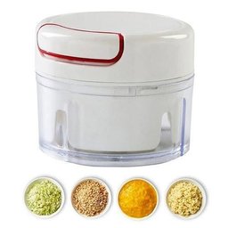 Mini Processador Triturador Manual 2 Lâminas Inox Livon - 6