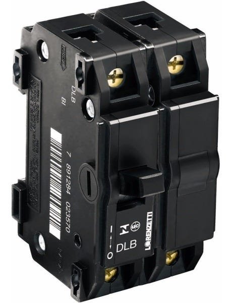 Disjuntor 20 Amperes Nema Bipolar Lorenzetti - 1