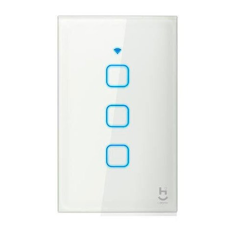 Interruptor Inteligente Touch Geonav: Três Comandos