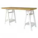 Ver imagem 4 de Mesa Escrivaninha Art II 4 Prateleiras Olmo/Branco - Artany