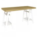 Ver imagem 3 de Mesa Escrivaninha Art II 4 Prateleiras Olmo/Branco - Artany